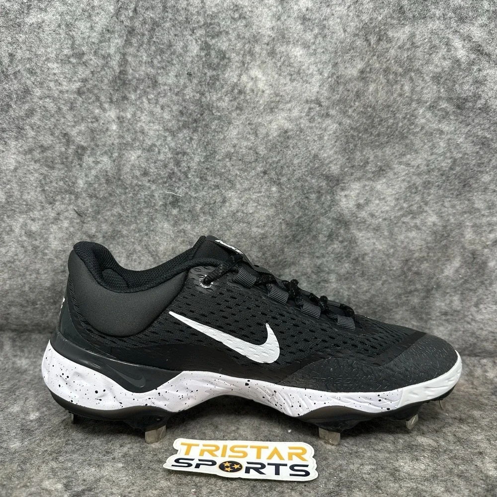 Nike Alpha Huarache Elite 4 Baseball Cleats Men Sz 7.5 Black Metal DJ6521-003